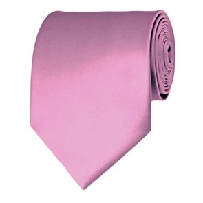 Dusty Pink Solid Color Ties Mens Neckties