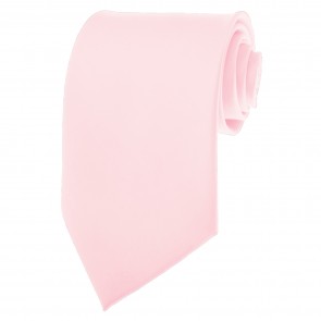 Light Pink Ties Mens Solid Color Neckties