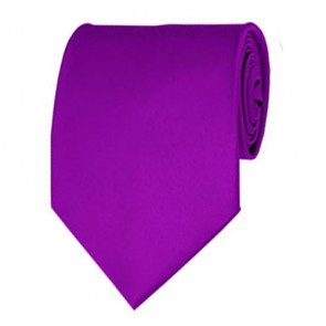 Violet Solid Color Ties Mens Neckties