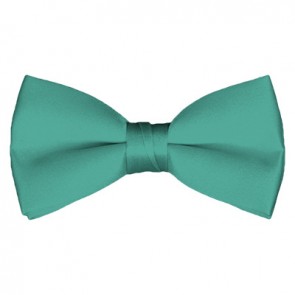 Solid Mint Green Bow Tie Pre-tied Satin Mens Ties