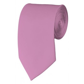 Slim Dusty Pink Necktie 2.75 Inch Ties Mens Solid Color Neckties