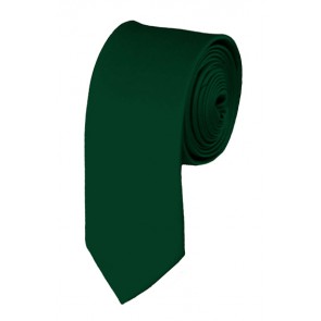 Skinny Hunter Green Ties Solid Color 2 Inch Tie Mens Neckties