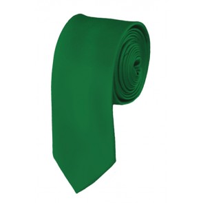 Skinny Kelly Green Ties Solid Color 2 Inch Tie Mens Neckties