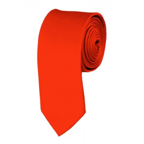 Coral Red Boys Tie 48 Inch Necktie Kids Neckties