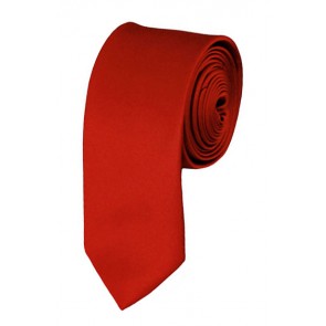 Skinny Rust Ties Solid Color 2 Inch Tie Mens Neckties