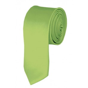 Skinny Pear Green Ties Solid Color 2 Inch Tie Mens Neckties