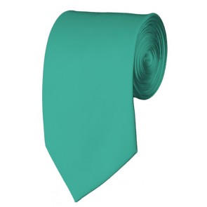 Slim Mint Green Necktie 2.75 Inch Ties Mens Solid Color Neckties
