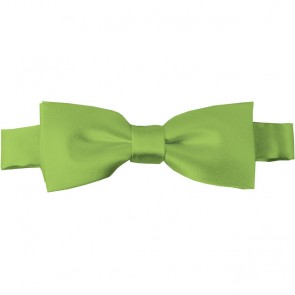 Pear Green Bow Tie Pre-tied Satin Boys Ties