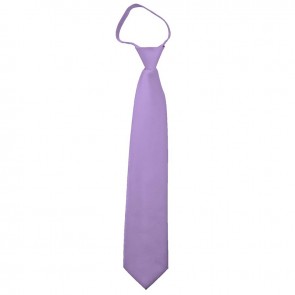 Solid Lavender Zipper Ties Mens Neckties