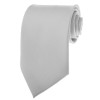 Silver Ties Mens Solid Color Neckties