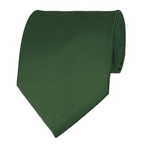 Dark Olive Neckties Solid Color Ties - Stanard Adult Size - Wholesale ...